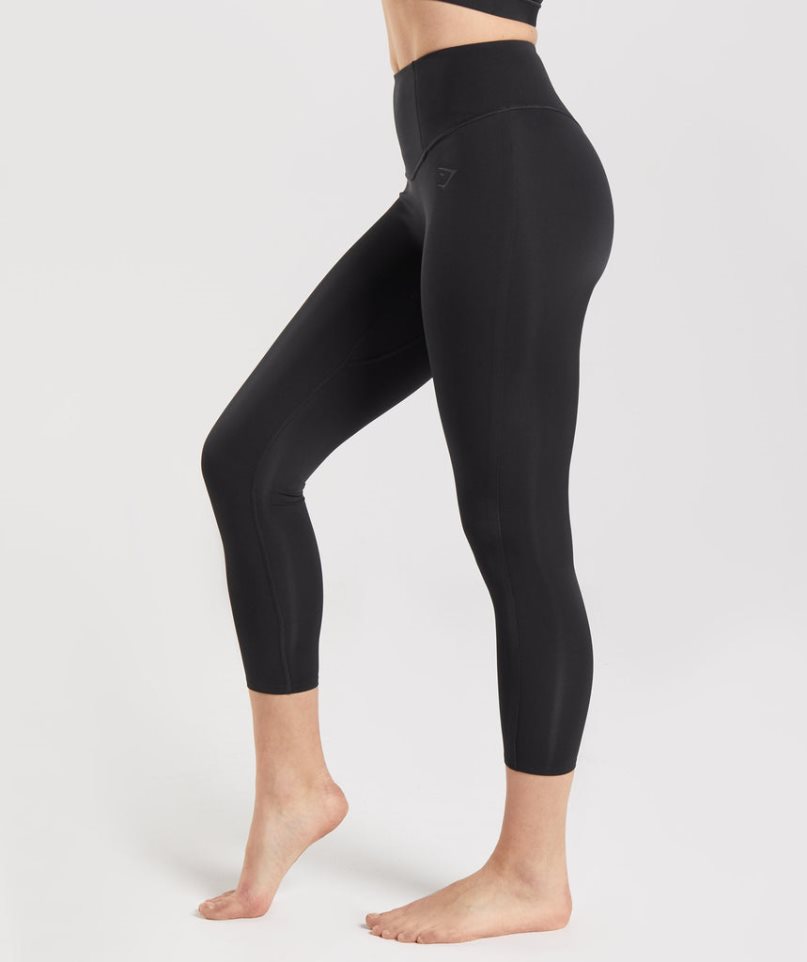 Women's Gymshark Studio 7/8 Leggings Black | NZ 6HIKEJ